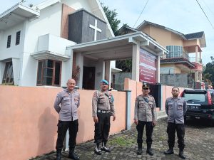 Polres Batu All Out! Jamin Kelancaran Ibadah Jumat Agung