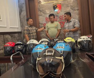 Polres Situbondo Amankan Residivis Pencuri Helm dan Sita Puluhan Barang Bukti
